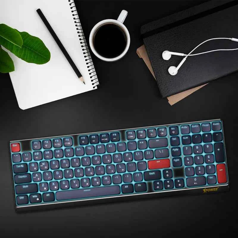 Xpower Charon 98 Keys Tri-Mode Wireless Low-Profile Mechanical Keyboard Xpower Charon 98 Keys Tri-Mode Wireless Low-Profile Mechanical Keyboard